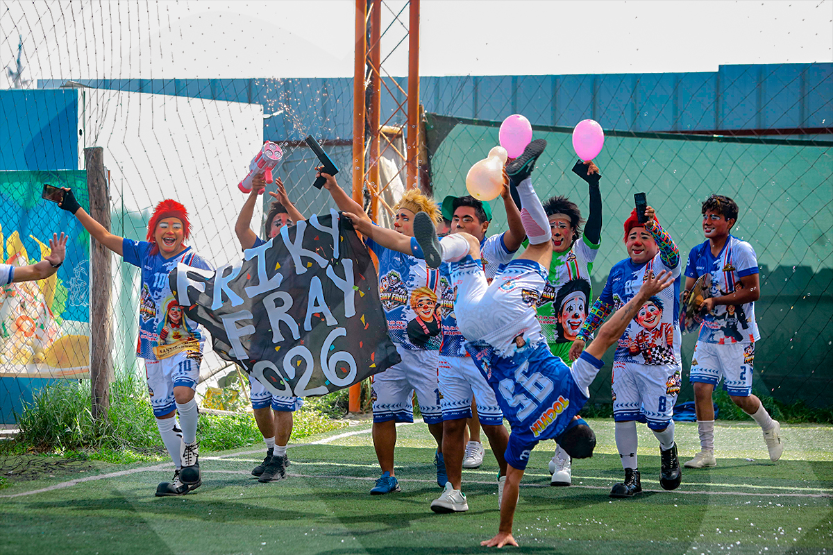 “Donde hay un payaso, la tristeza no tiene permiso de entrar”, manifestaron los participantes de este singular torneo deportivo.